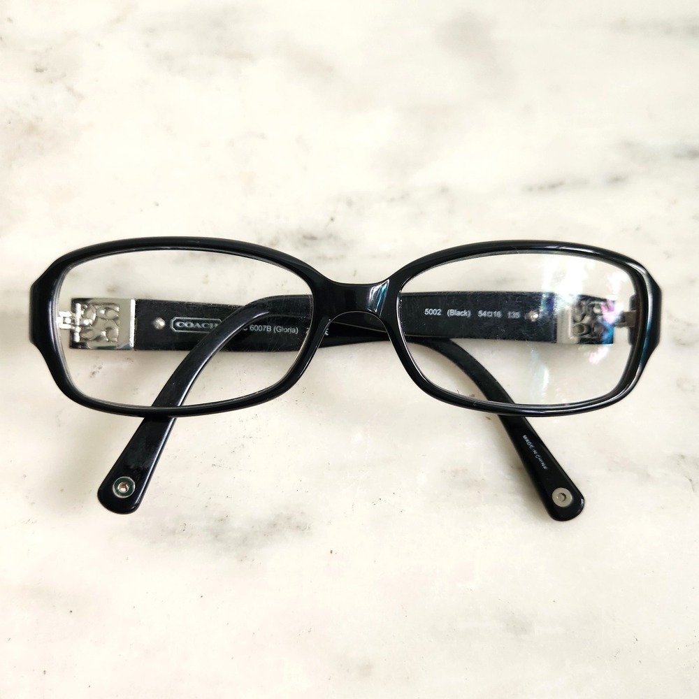 Vintage‎ Coach HC 6007B Gloria Black Eyeglasses Frames Women Y2K